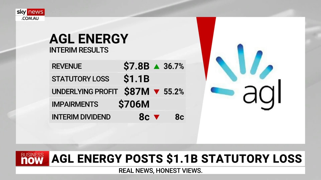 AGL Energy posts 1.1 billion statutory loss The Australian