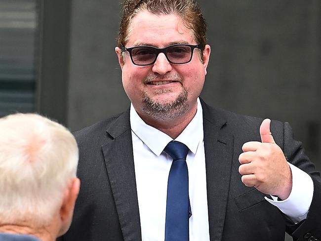 BRISBANE, AUSTRALIA - NewsWire Photos DECEMBER 13, 2024: Suspended GP William Bay, who was axed by the medical regulator over his anti-vaxx views leaves Brisbane Supreme court.Picture: NewsWire / John Gass