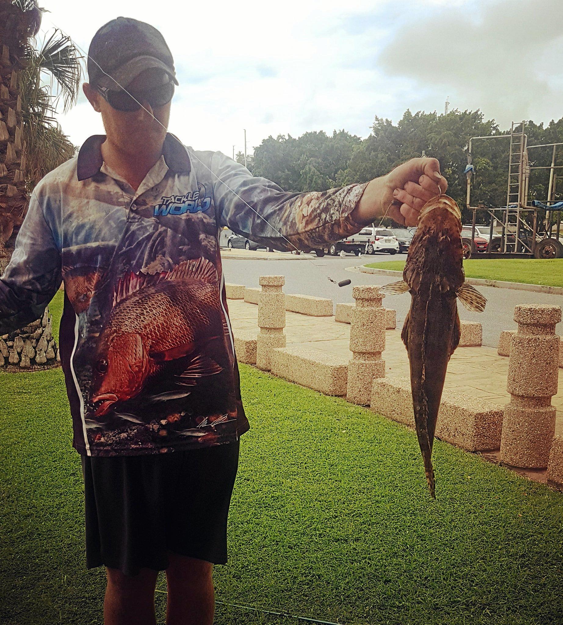 Flathead on prawn bait under the marina bridge. Picture: Abby Foxhall