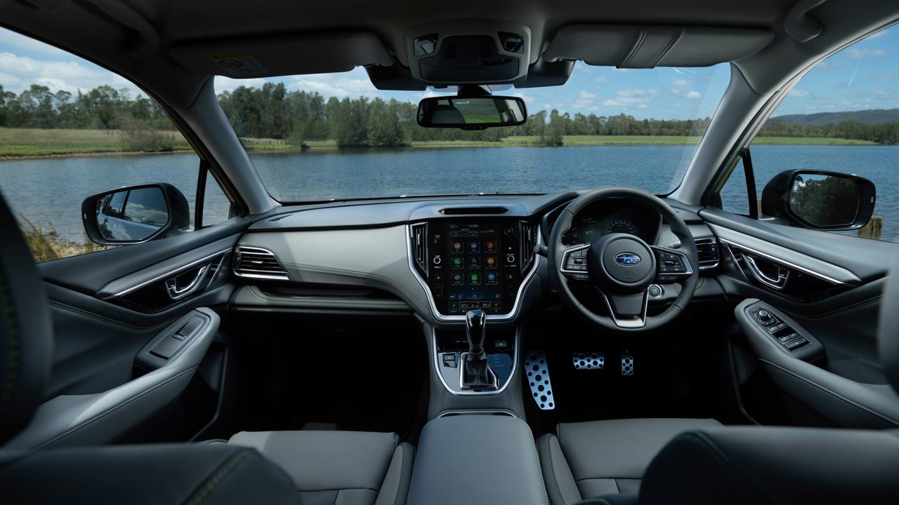 Cabin features of the 2023 Subaru Outback AWD Sport.