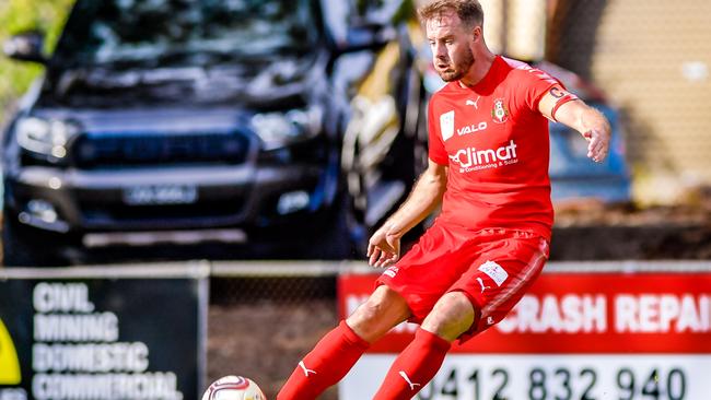 Captain Iain Fyfe will lead Campbelltown City into its FFA Cup round-of-32 clash with A-League side Melbourne City. Picture: Ken Carter.