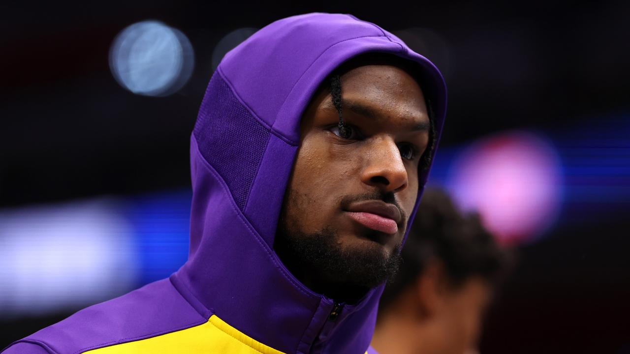 Bronny James has had a tough start to his NBA career in his father’s shadow. (Photo by Gregory Shamus/Getty Images)