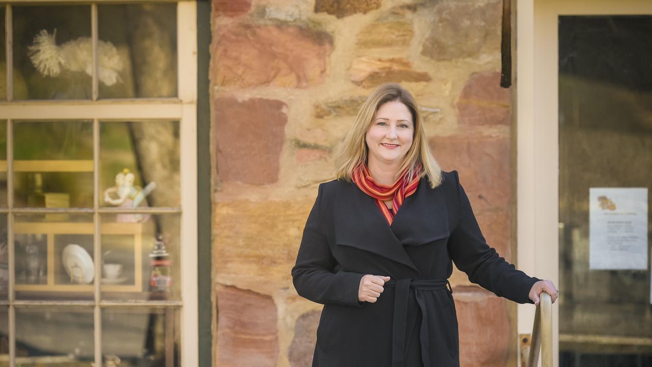 Rebekha Sharkie in her electorate of Mayo. Picture: Roy Vander Vegt