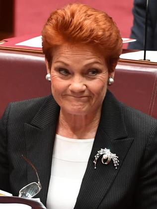 Pauline Hanson has criticised the “politicising of sport”. Picture: AAP Image/Mick Tsikas