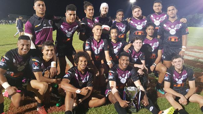 The 2018 Marsden State High School rugby league team which featured Tesi Niu.