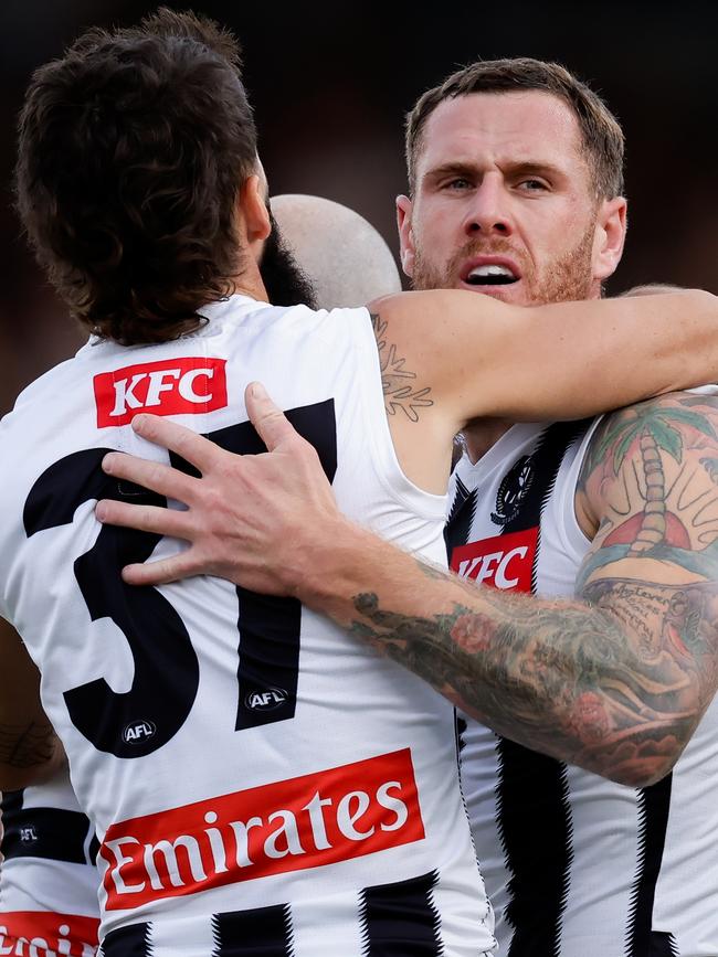 Tim Membrey got among the goals. Picture: Dylan Burns/AFL Photos via Getty Images