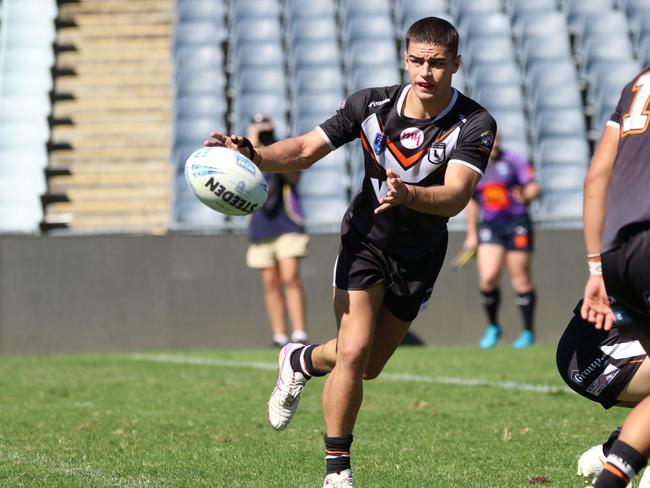 Tallyn Da Silva scored a double for Wests in their win over Manly. Picture: Warren Gannon Photography