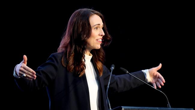 New Zealand Prime Minister Jacinda Ardern is at 62 per cent as preferred prime minister. Picture: Getty Images.