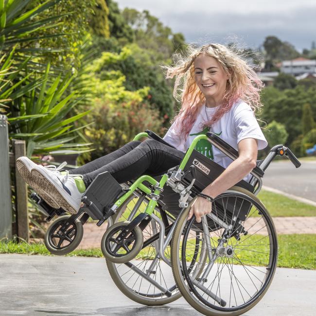 40 weeks after being paralysed Dom Tulleken is now able to start teaching dance again with her business D Dance Academy. Wednesday, October 13, 2021. Picture: Nev Madsen.