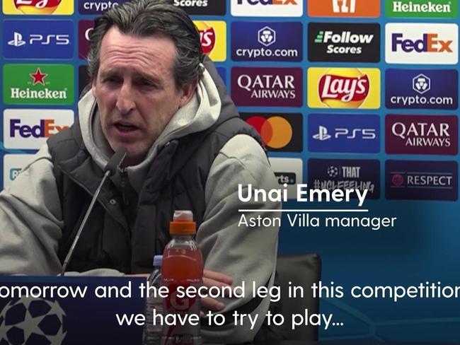 Unai Emery wants improvement from Aston Villa on return to Club Brugge