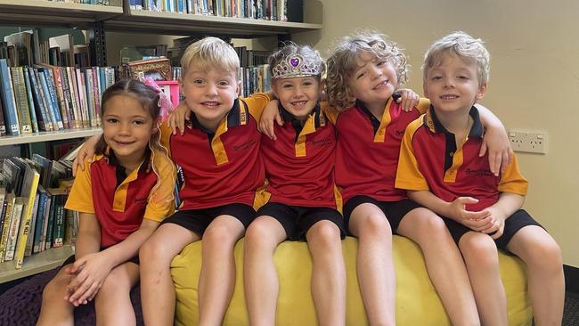 My First Year: Butchers Creek State School students Elloise, Jack, Lily, Millie and Dom