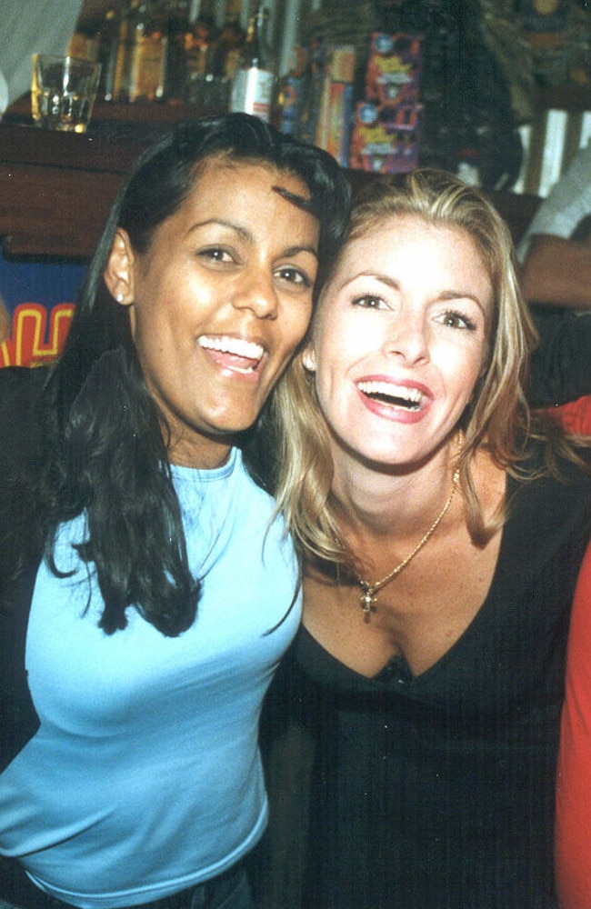 Canice Harridge and Michelle Werrall at Shooters, 2000.