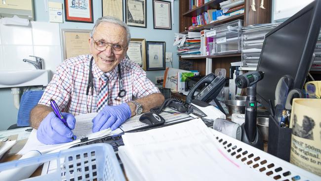 Dr Peter Marendy at his Margate clinic. PHOTO: AAP/Renae Droop