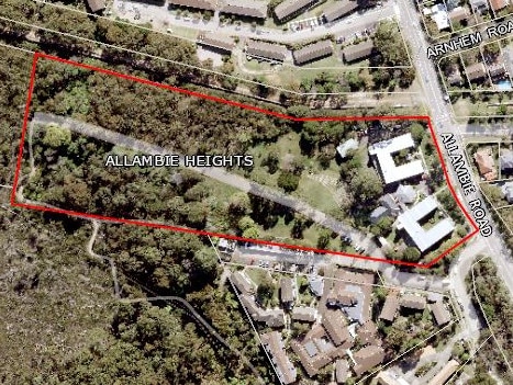 The area proposed for development at 181 Allambie Rd, Allambie Heights. Picture: Supplied.