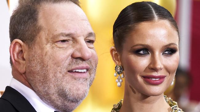 HOLLYWOOD, CA - FEBRUARY 22:  Producer Harvey Weinstein and designer Georgina Chapman attend the 87th Annual Academy Awards at Hollywood & Highland Center on February 22, 2015 in Hollywood, California.  (Photo by Frazer Harrison/Getty Images)