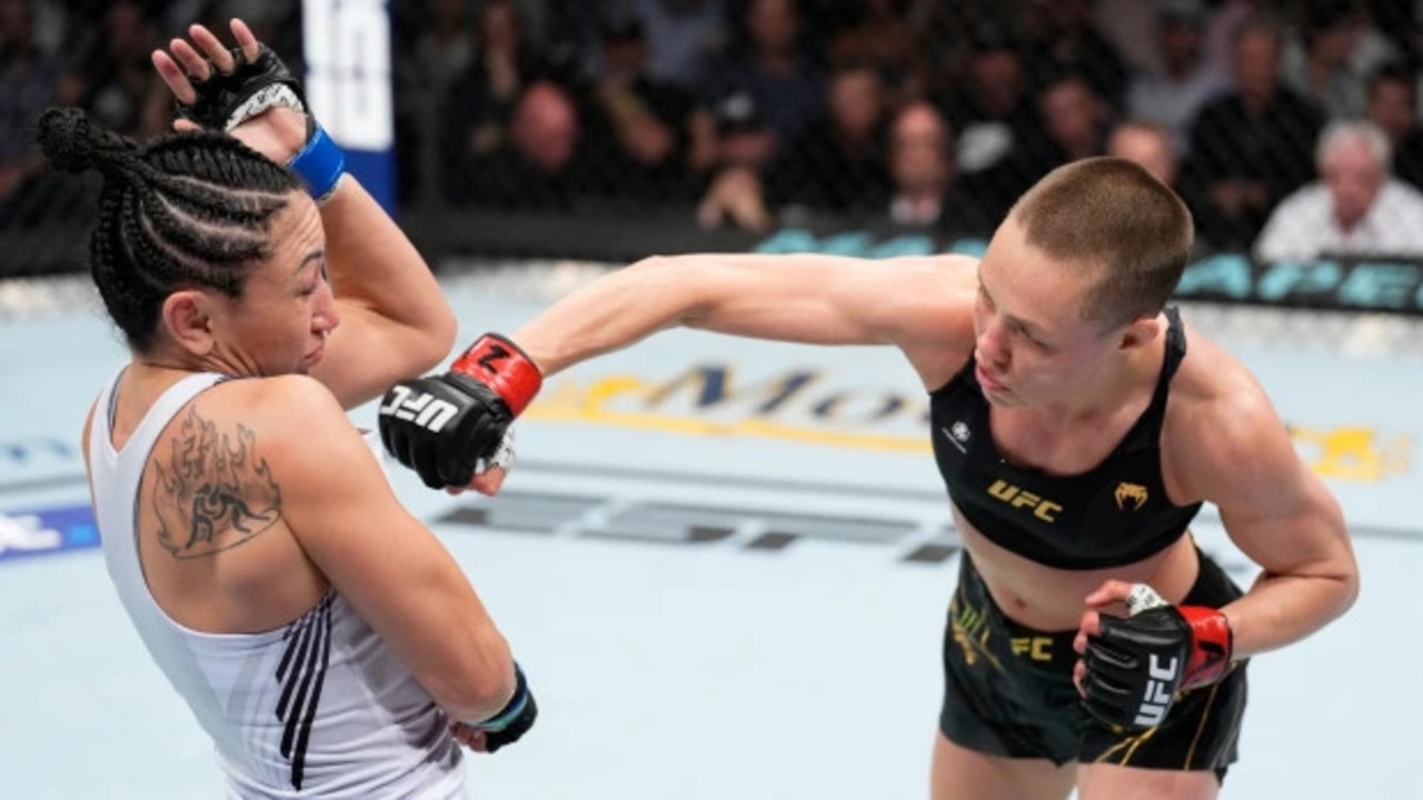 Rose Namajunas' strawweight title fight with Carla Esparza was considered a water cooler of sorts. Picture: supplied