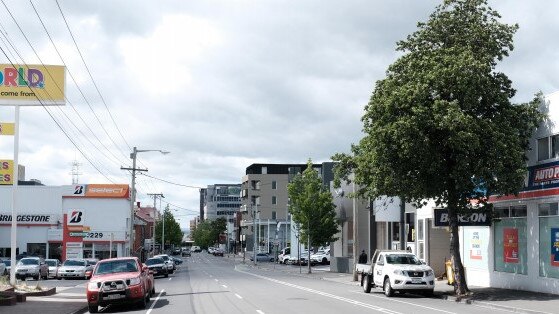 Artist's impressions of a new 20-unit apartment complex proposed for 98 Argyle St, Hobart. Image: LXN Architecture