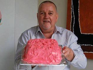 MUCH HAPPIER TIMES: Tin Can Bay man George Parkyn has gone to jail for fraud. Picture: Facebook