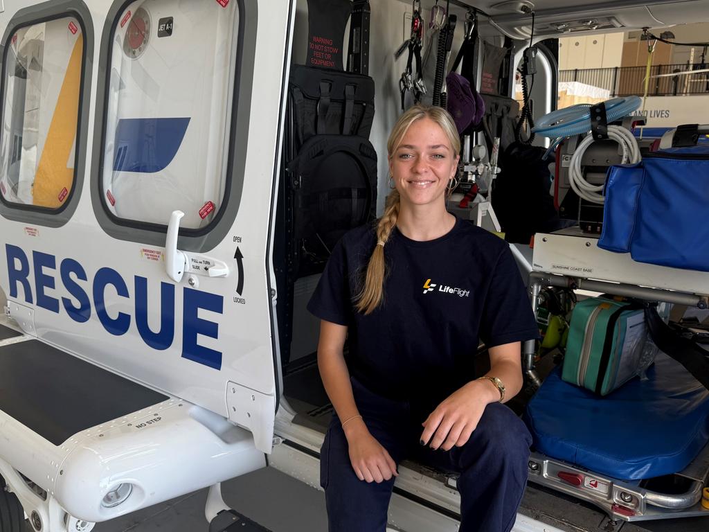 Bethany Heintze, 19, is working for leading aeromedical organisation LifeFlight.