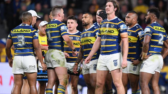 Defeat to Canterbury has cost Parramatta a top-four shot. Picture: AAP