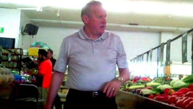 Tony Madafferi at his fruit and veg store.