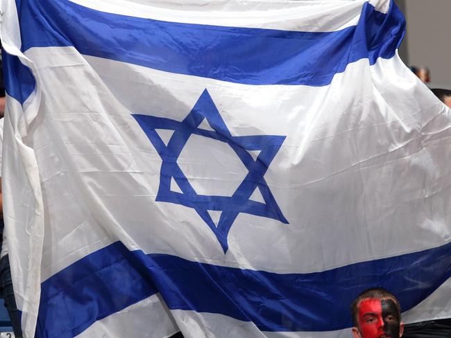 SACRAMENTO, CA - APRIL 3: Fans holds up an Israeli Flag in support of Omri Casspi #18 of the Sacramento Kings from israel during the game against the Portland Trail Blazers at Arco Arena on April 3, 2010 in Sacramento, California. The Blazers won 98-87. NOTE TO USER: User expressly acknowledges and agrees that, by downloading and/or using this Photograph, user is consenting to the terms and conditions of the Getty Images License Agreement. Mandatory Copyright Notice: Copyright 2010 NBAE (Photo by Rocky Widner/NBAE via Getty Images)