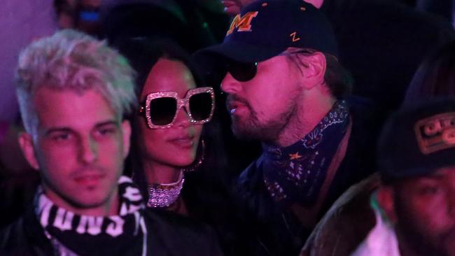 THERMAL, CA - APRIL 16: Singer Rihanna and actor Leonardo DiCaprio attend the Levi's Brand And RE/DONE Levi's Present NEON CARNIVAL With Tequila Don Julio on April 16, 2016 in Thermal, California. (Photo by Jesse Grant/Getty Images for Best Events)