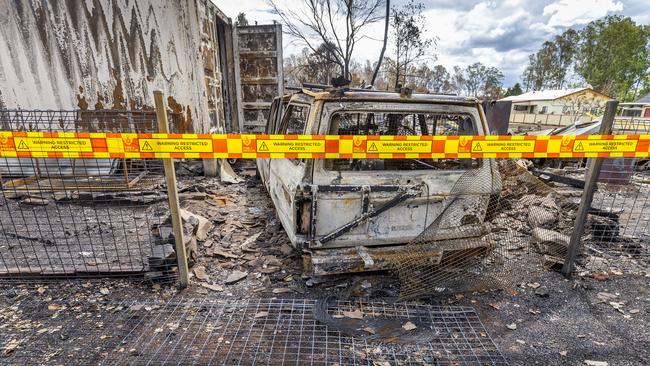 A fire-affected property in Rappville. Picture: AAP