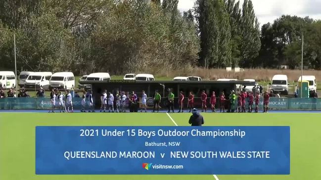 REPLAY: National U15's Boys Hockey Championships - QLD Maroons vs NSW State