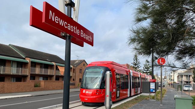 Newcastle’s light rail has been suspended after mechanical issues were discovered. Picture: Supplied