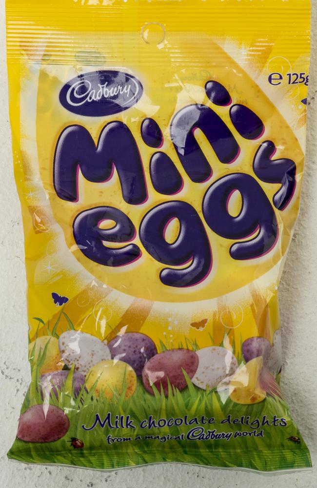 Cadbury Mini Eggs can be dangerous for small children. Picture: Supplied