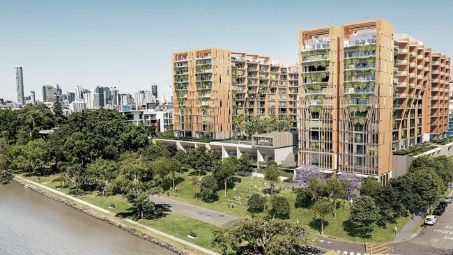 An artist’s impression of Crown Group's planned development at 117 Victoria St, West End.