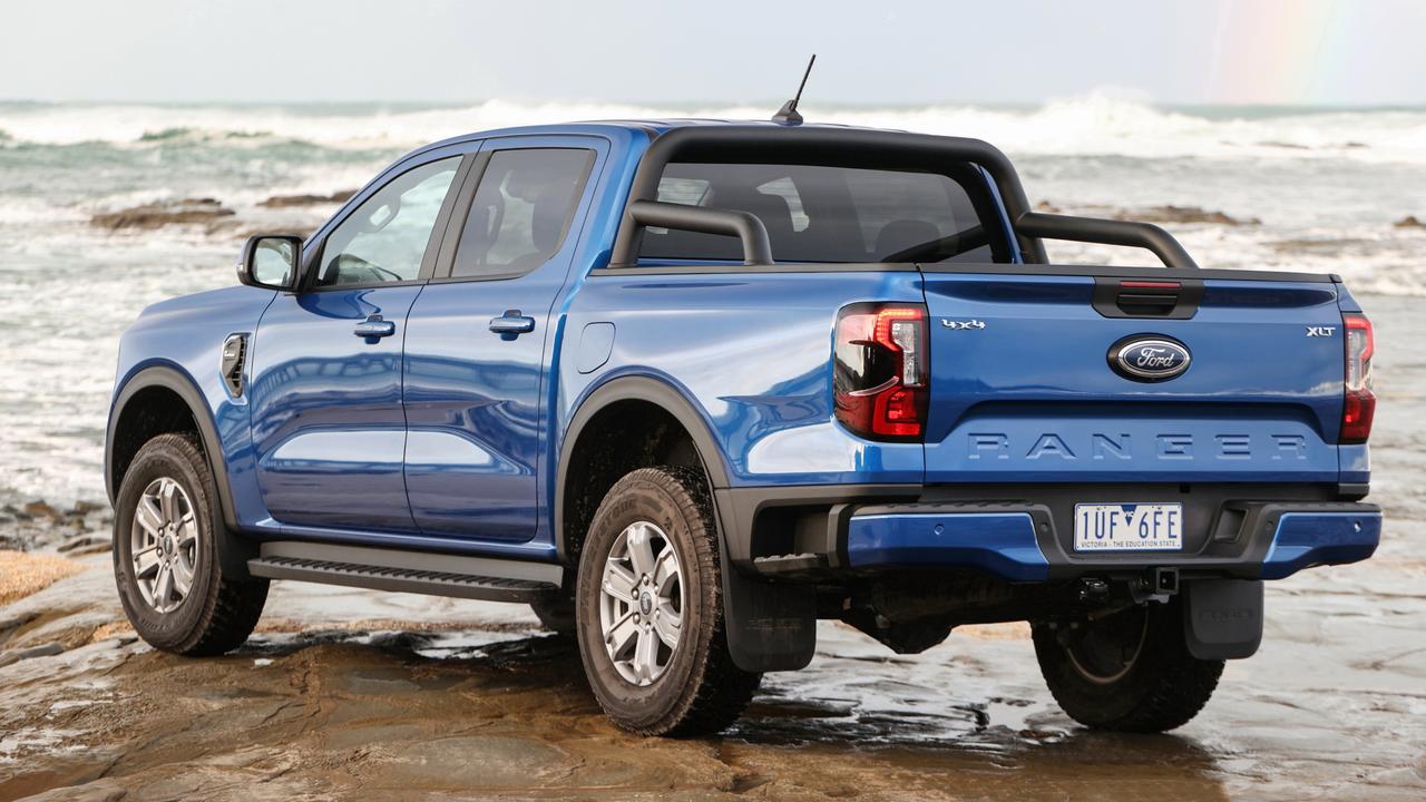 The Ranger has clever step points behind the rear wheels.