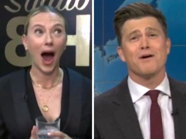 Scarlett Johansson and Colin Jost.