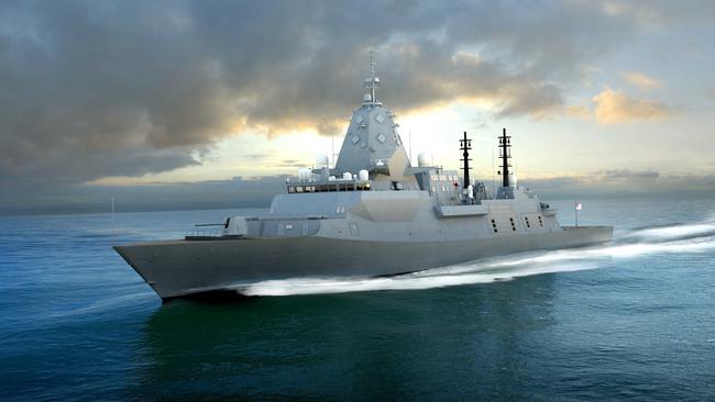 A concept image of BAE's Type 26 Global Combat Ship (for the Future Frigate program). Picture: Supplied.