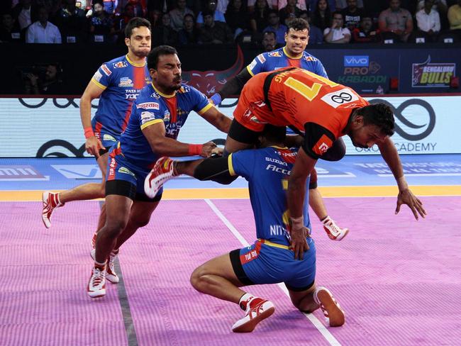 The Australian-first spectacle will feature two match-ups between PKL All Star Mavericks vs. PKL All Star Masters. There will also be a combination of both Indian teams taking on a team made up of former AFL stars. Picture: Supplied.