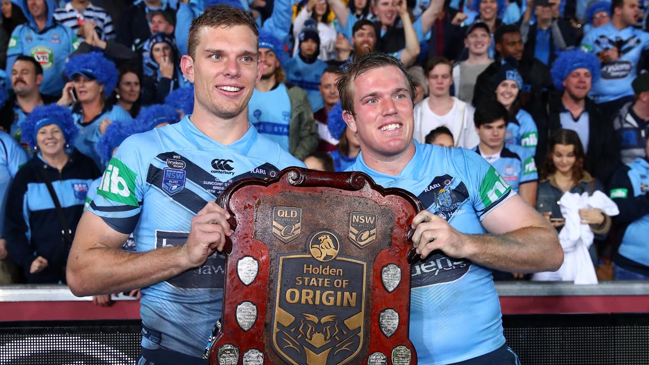 Tom Trbojevic will send a message of support to brother Jake before his Origin return in Perth on Sunday. Picture: Cameron Spencer/Getty Images