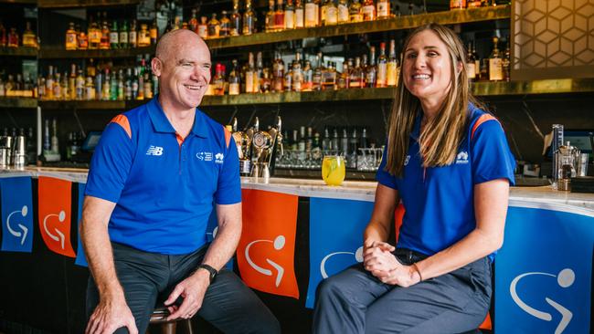 Tour Down Under director Stuart O'Grady and new assistant director Carlee Taylor. Picture Supplied