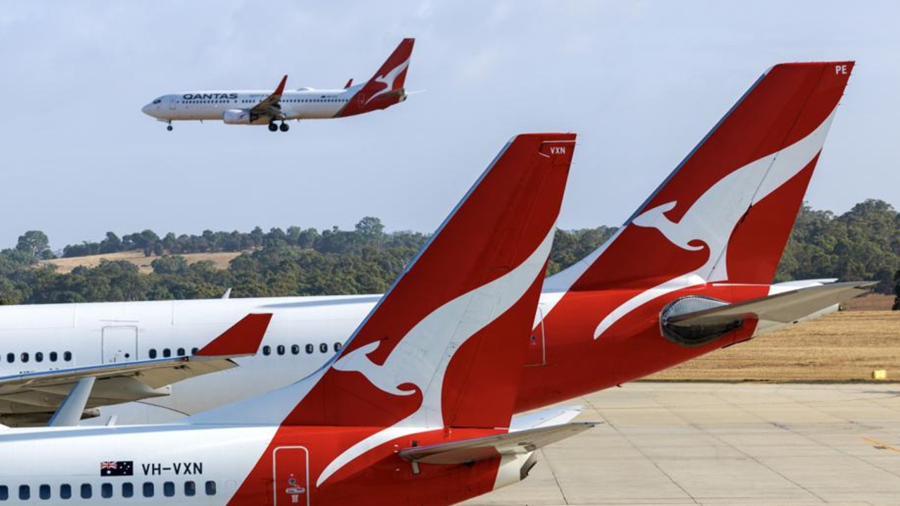 Mr Albanese took questions about his governments “close” relationship with Qantas. Picture: NCA NewsWire/David Geraghty