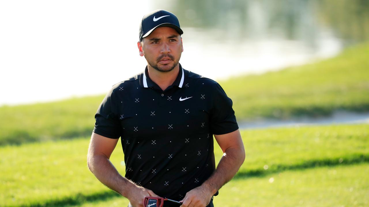 Jason Day of Australia looks on from the 14th green during the first round of the Valspar Championship.