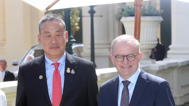 Prime Minister Anthony Albanese and Prime Minister of the Kingdom of Thailand Srettha Thavisin at the 2024 ASEAN Summit.