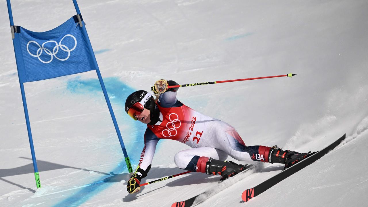 Nina O’Brien’s race went terribly wrong. Photo by Jeff PACHOUD / AFP