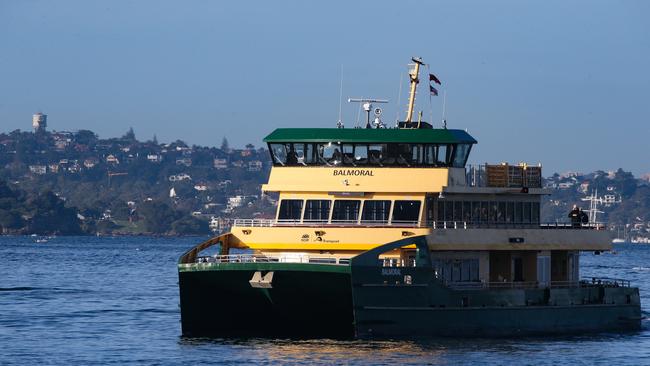 F1 Manly ferry stopped running on Thursday morning. Picture NCA NewsWire / Gaye Gerard