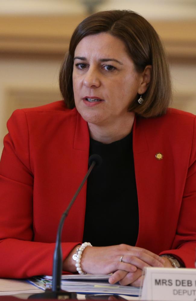 State parliament Estimates committee at parliament. Deb Frecklington. Pic Annette Dew