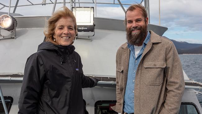 US Ambassador to Australia Caroline Kennedy with Sam Elsom of Sea Forest. Picture: Jose Navarro