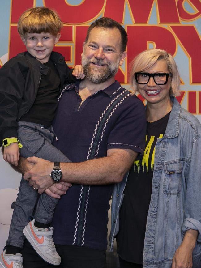 Anthony 'Lehmo' Lehmann with wife Kelly Kearney and son Laddie. Picture: Fiona Hamilton Photography