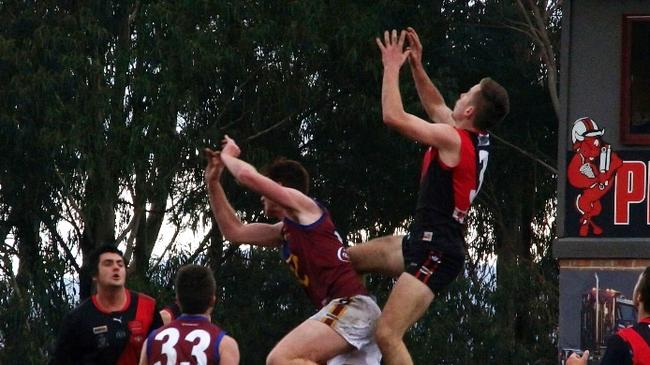 Emerald’s Harry Lang was among Emerald’s best players on Saturday. Picture: Robyn Kuys