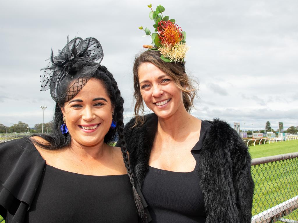 Jo Barsby (left) and Amanda Powell. IEquine Toowoomba Weetwood Raceday - Clifford Park Saturday September 28, 2024 Picture: Bev Lacey