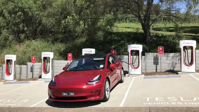 The brand’s Superchargers are expensive but charge the battery very quickly.