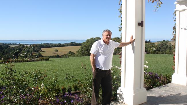 Billionaire Sam Tarascio at Taralinga Estate in Victoria. Picture: Supplied